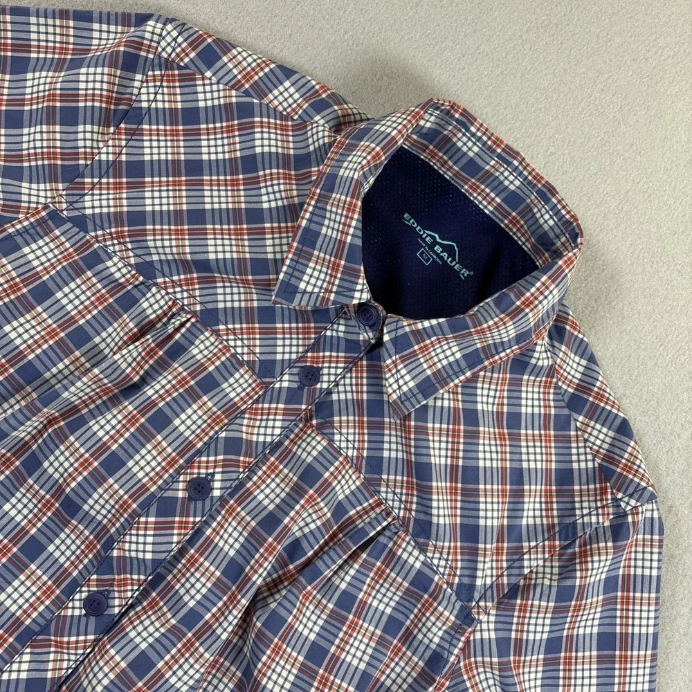 Eddie Bauer Travex Women's Medium‎ Button Down Shirt Jacket Outdoors Lightweight